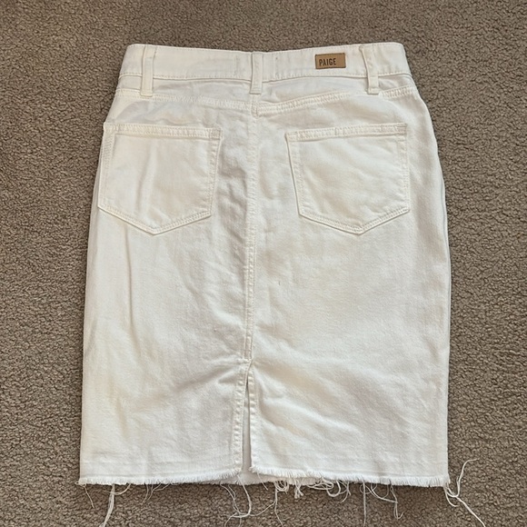 PAIGE White Denim Skirt size 26 - Picture 3 of 6